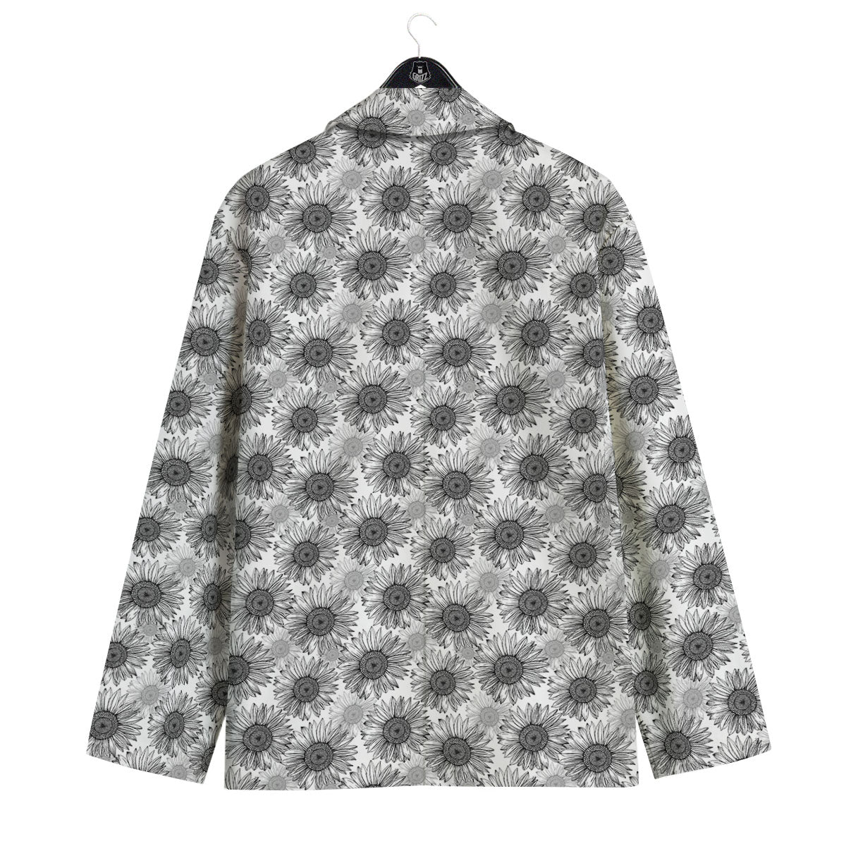 Sunflower Hand Drawn Print Pattern Men's Sport Coat-grizzshop