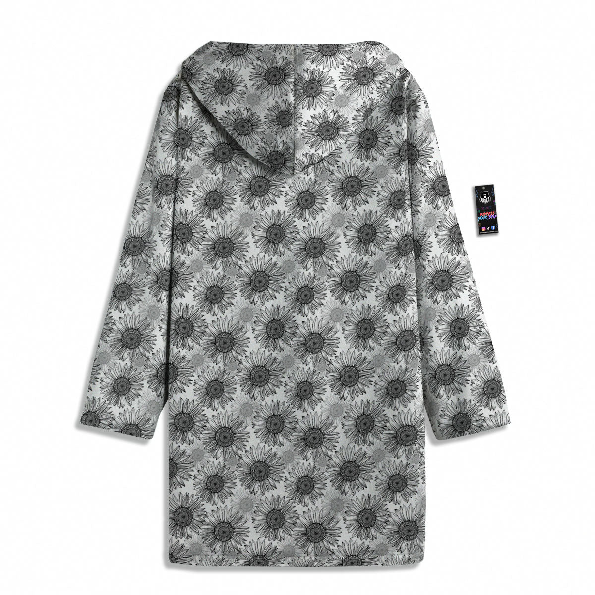 Sunflower Hand Drawn Print Pattern Men's Windbreaker Jacket-grizzshop