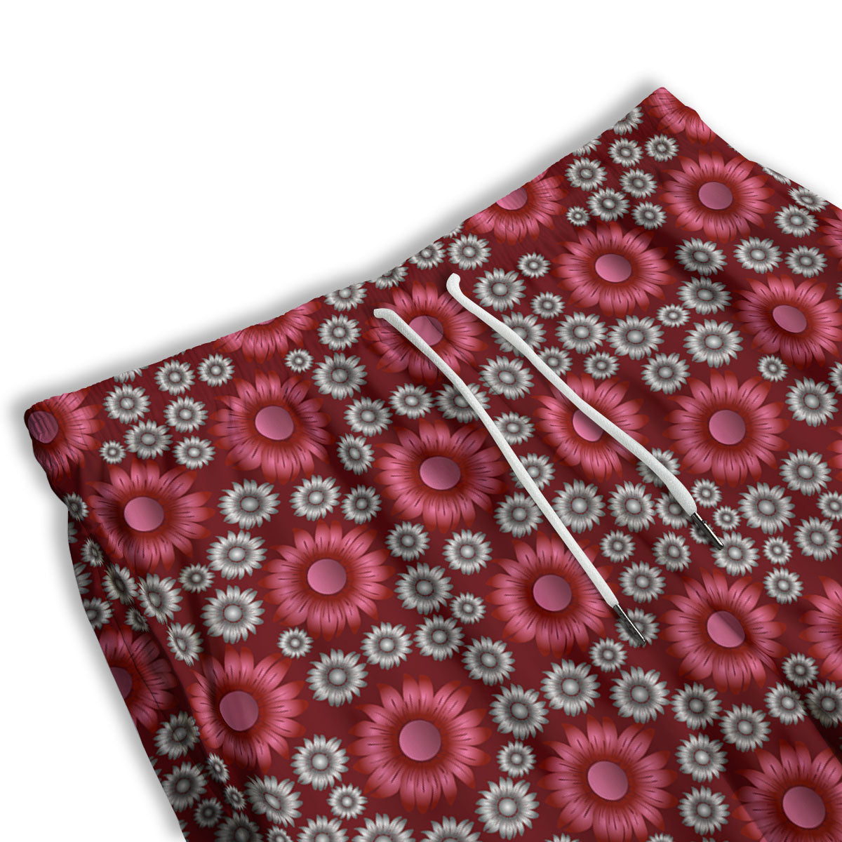 Sunflower Magenta Pink Print Pattern Men's Athletic Shorts