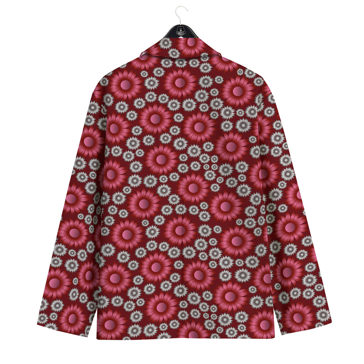 Sunflower Magenta Pink Print Pattern Men's Sport Coat-grizzshop