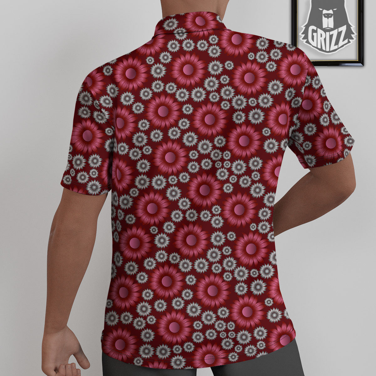 Sunflower Magenta Pink Print Pattern Untucked Shirts-grizzshop