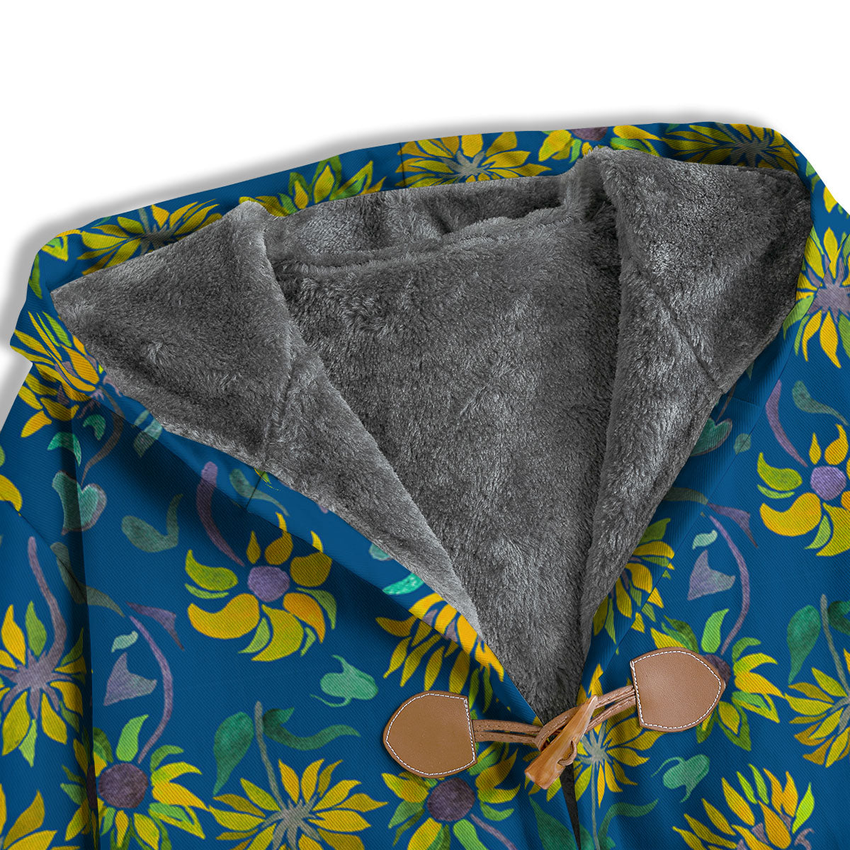 Sunflower Navy Print Pattern Men's Windbreaker Jacket-grizzshop