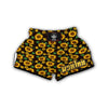 Sunflower Pattern Print Muay Thai Boxing Shorts-grizzshop