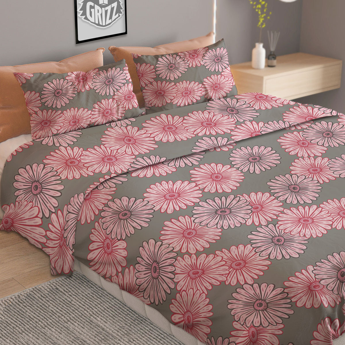 Tattersall Black Halloween Print Pattern Duvet Cover Bedding Set
