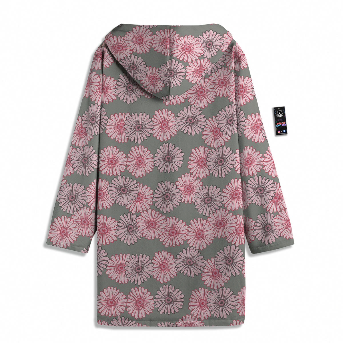 Sunflower Pink Print Pattern Men's Windbreaker Jacket-grizzshop