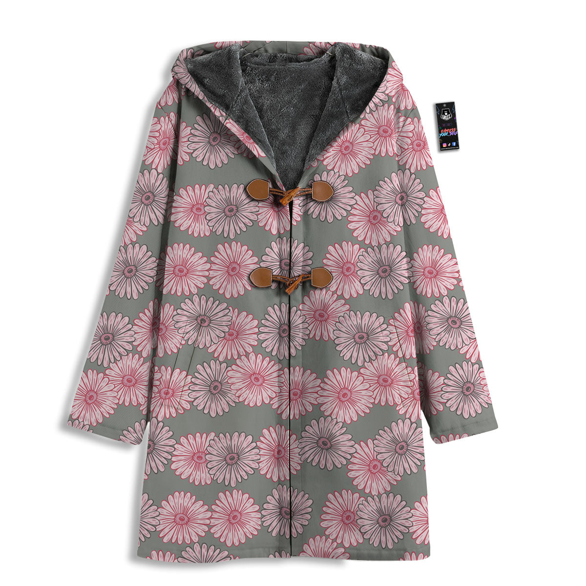 Sunflower Pink Print Pattern Men's Windbreaker Jacket-grizzshop