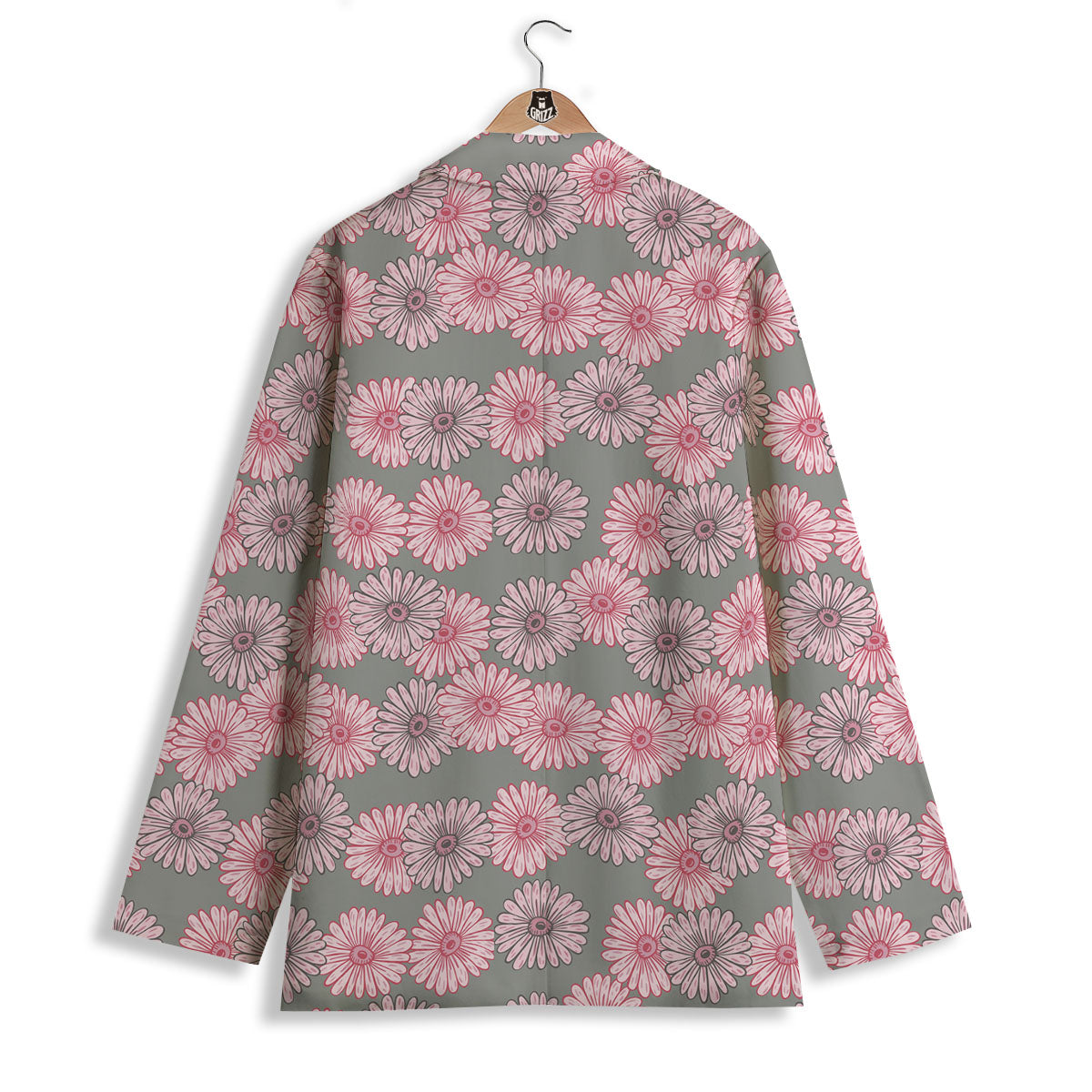 Sunflower Pink Print Pattern Women's Blazer-grizzshop