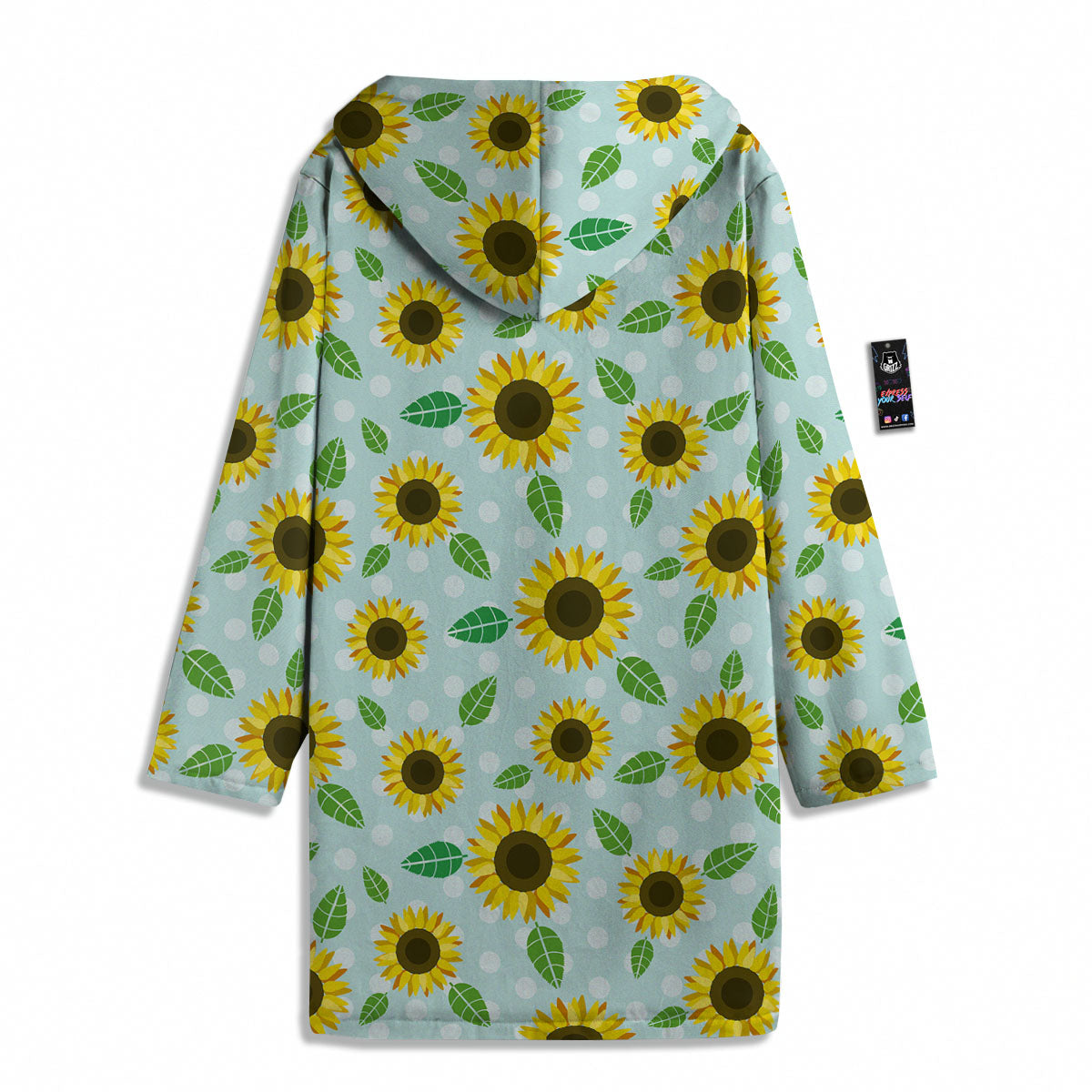 Sunflower Polka Dot Print Pattern Men's Windbreaker Jacket-grizzshop