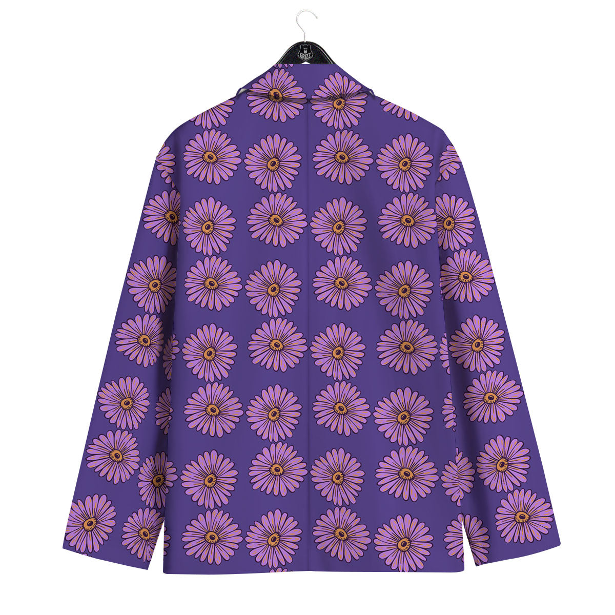 Sunflower Purple Print Pattern Men's Sport Coat-grizzshop