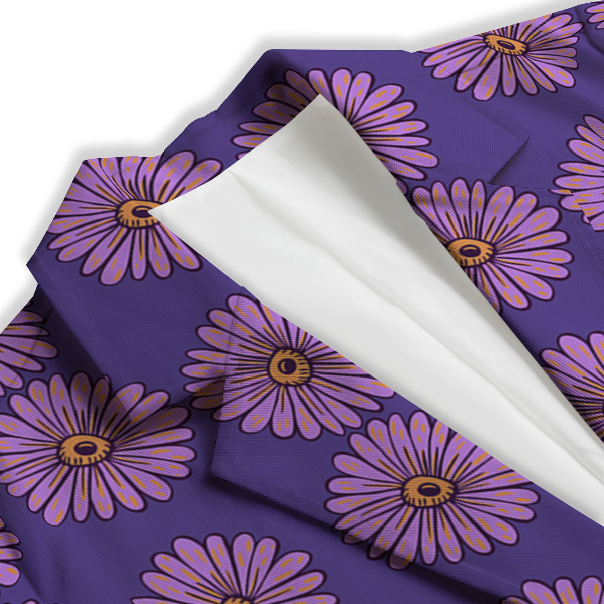 Sunflower Purple Print Pattern Women's Blazer-grizzshop