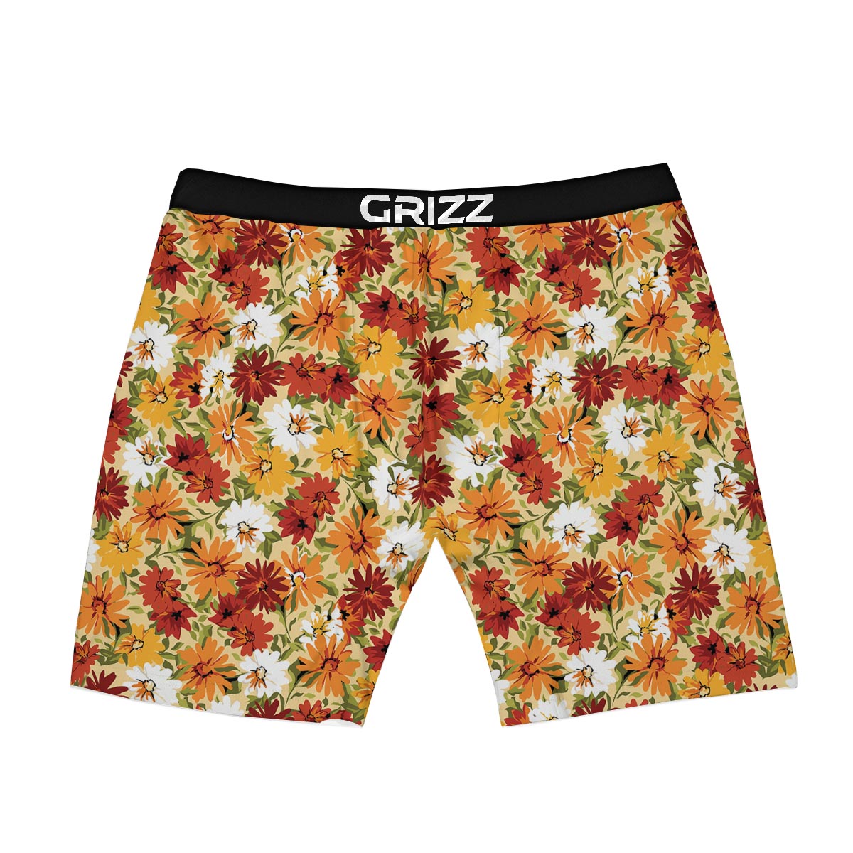 Sunflower Red Print Pattern Boxer Briefs-grizzshop