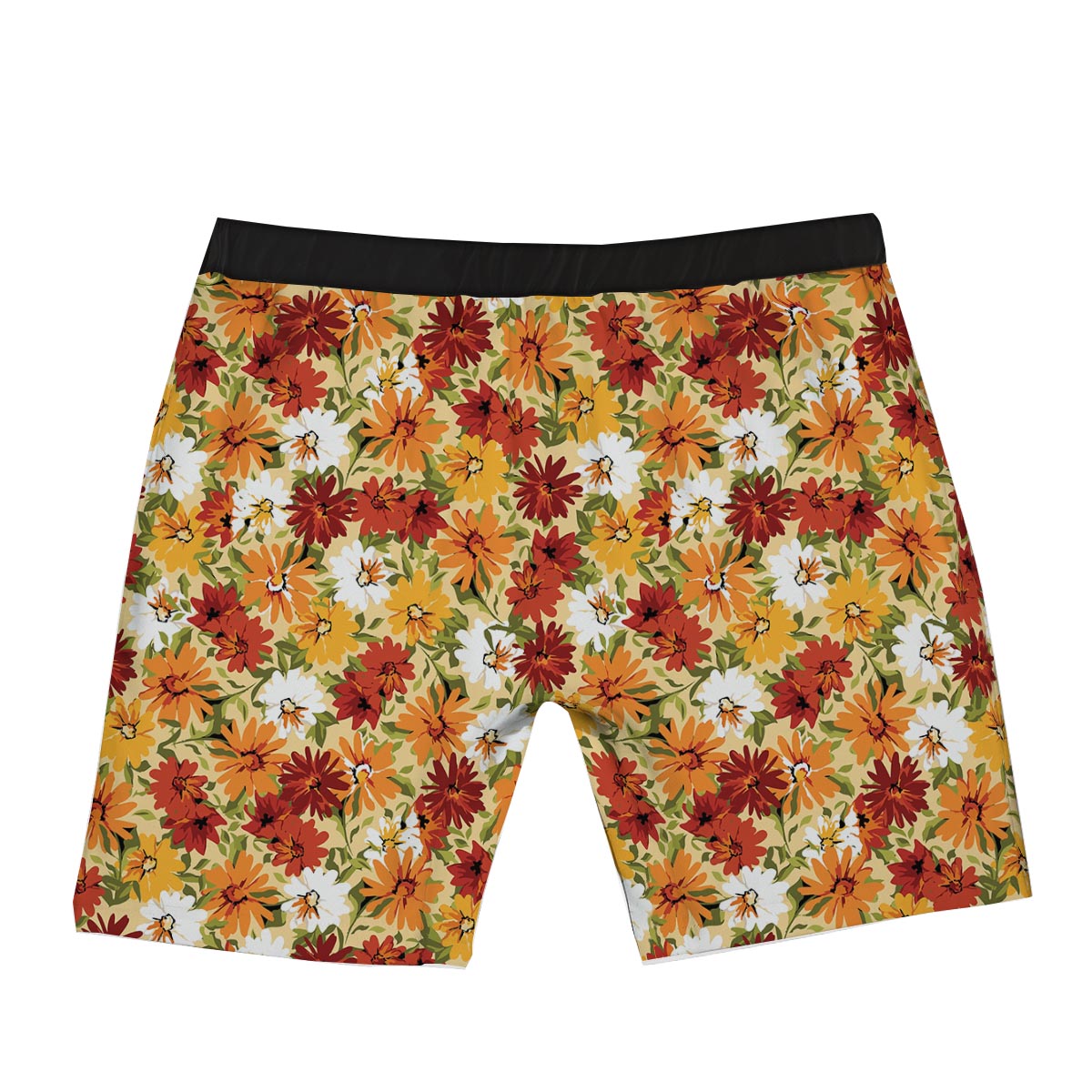 Sunflower Red Print Pattern Boxer Briefs-grizzshop