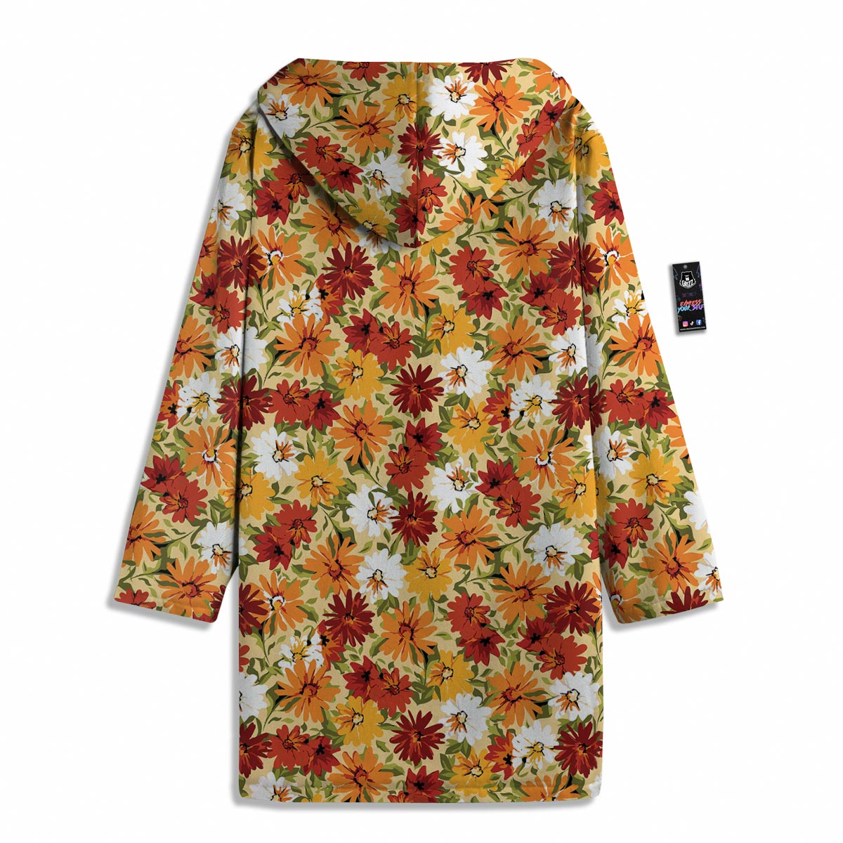 Sunflower Red Print Pattern Men's Windbreaker Jacket-grizzshop
