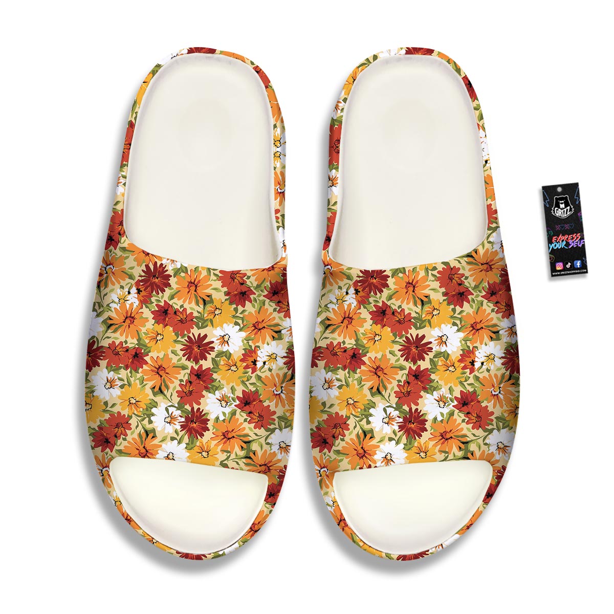 Sunflower Red Print Pattern Sandals-grizzshop
