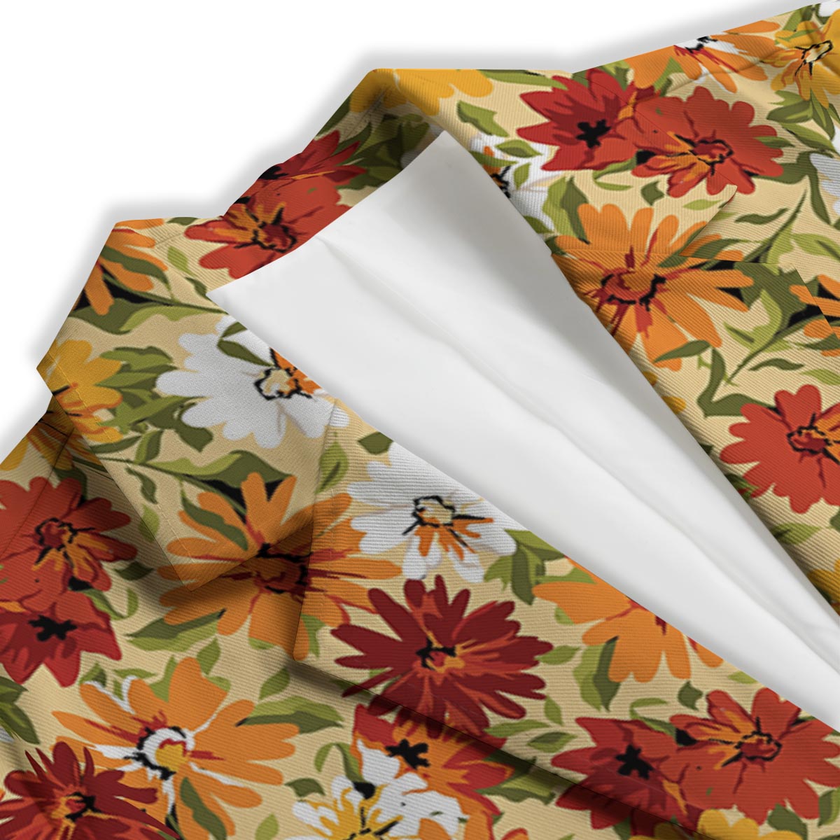 Sunflower Red Print Pattern Women's Blazer-grizzshop