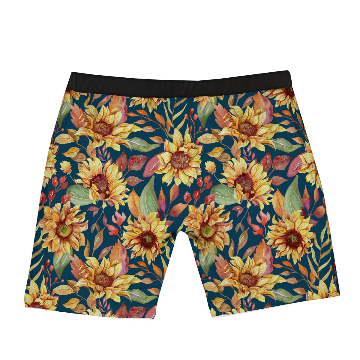 Sunflower Sage Watercolor Print Pattern Boxer Briefs-grizzshop