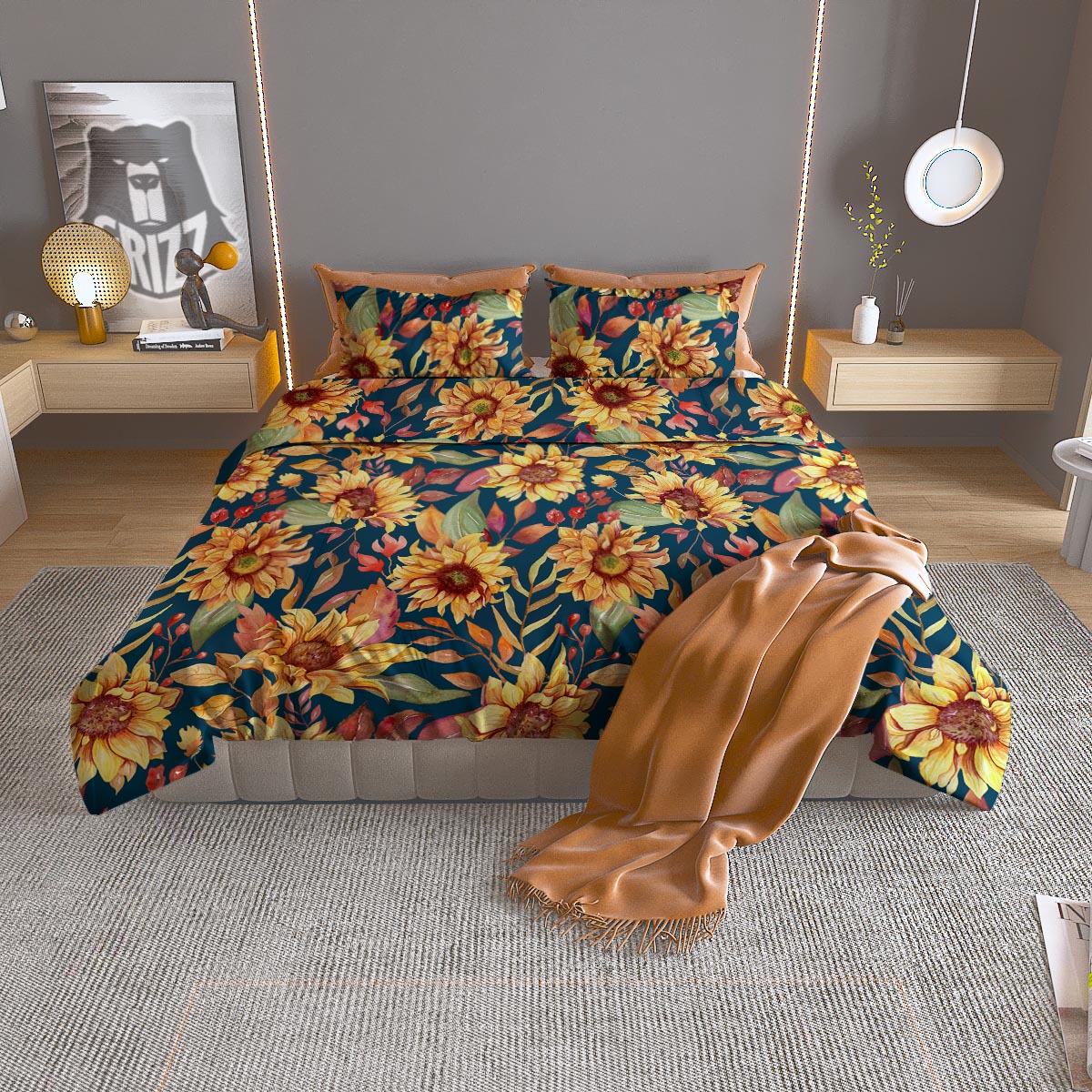 Tatto Polynesian Tribal Maori Print Duvet Cover Bedding Set