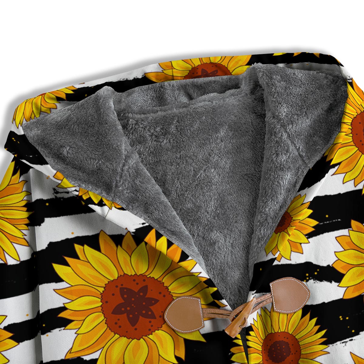 Sunflower Stripe Print Pattern Men's Windbreaker Jacket-grizzshop