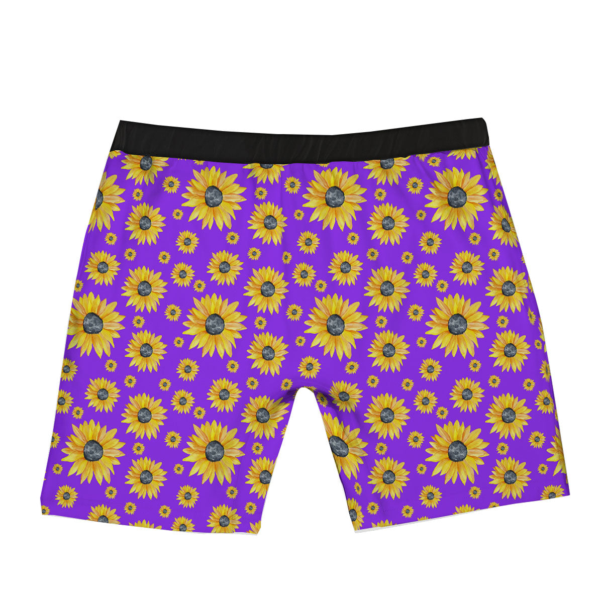 Sunflower Trippy Purple Print Pattern Boxer Briefs-grizzshop
