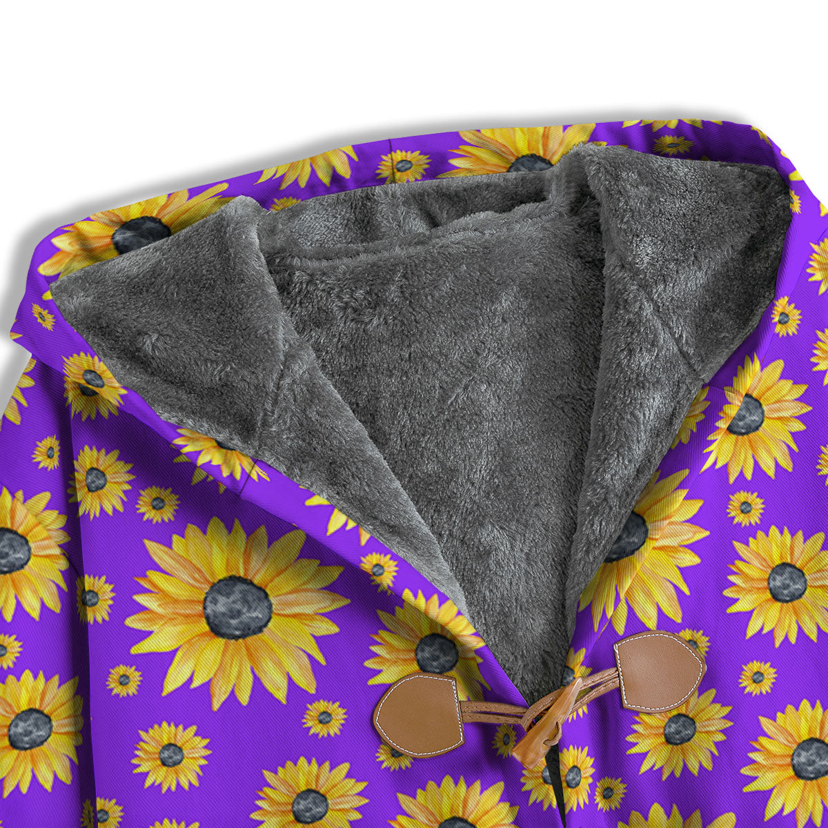 Sunflower Trippy Purple Print Pattern Men's Windbreaker Jacket-grizzshop