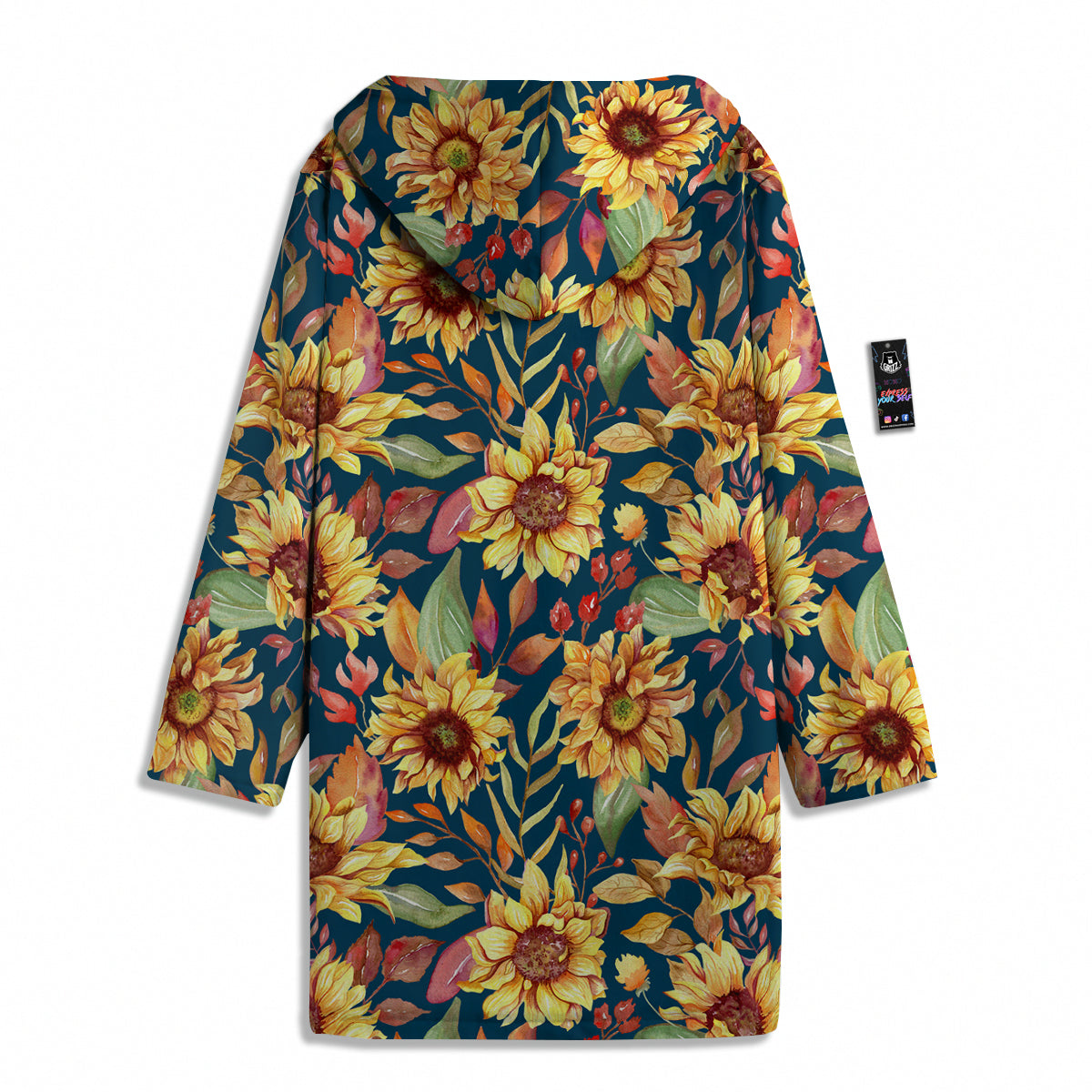Sunflower Vintage Print Pattern Men's Windbreaker Jacket-grizzshop