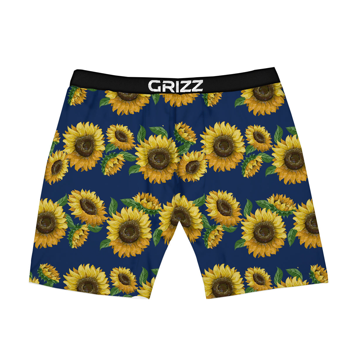 Sunflower Watercolor Print Pattern Boxer Briefs-grizzshop