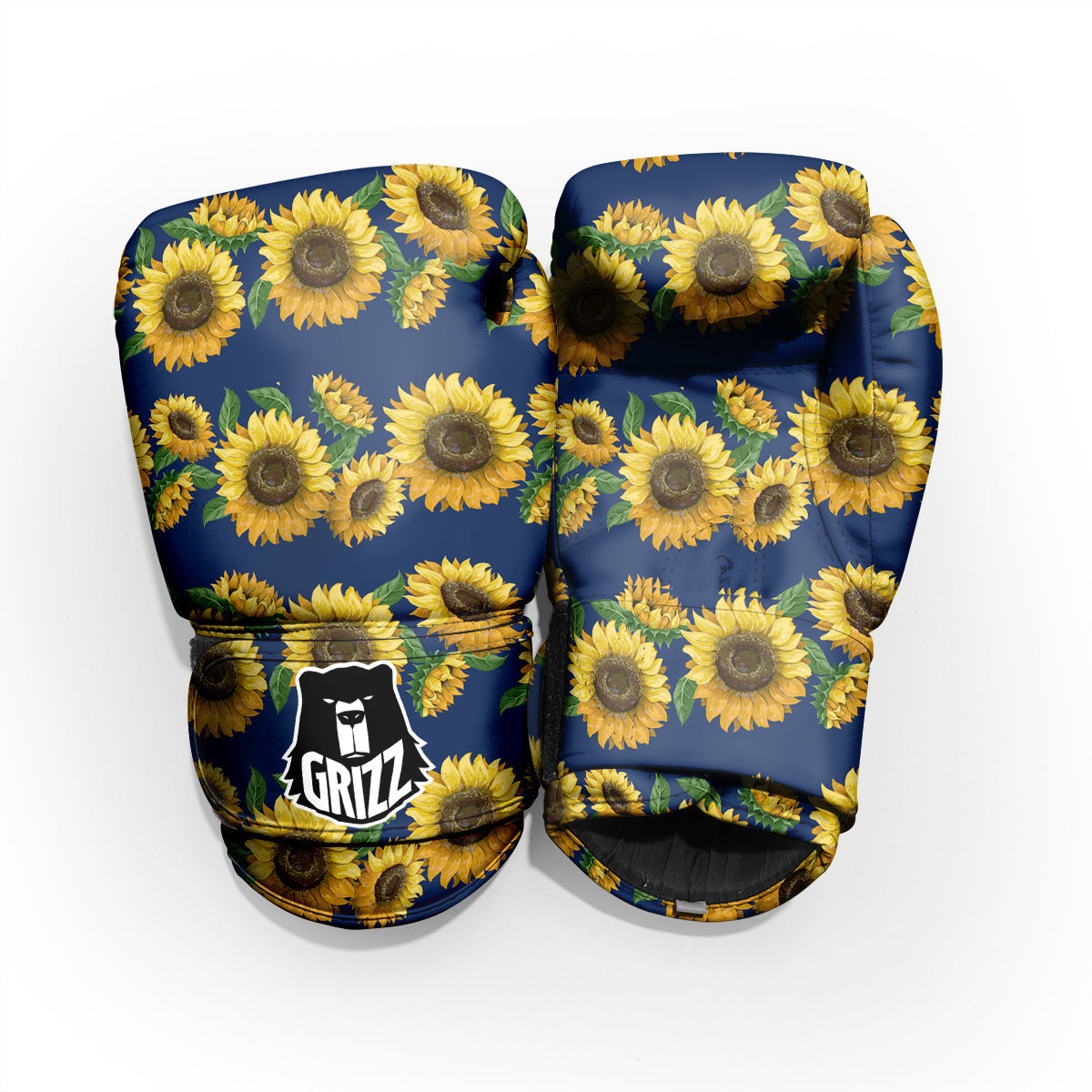 Sunflower Watercolor Print Pattern Pro Boxing Glove