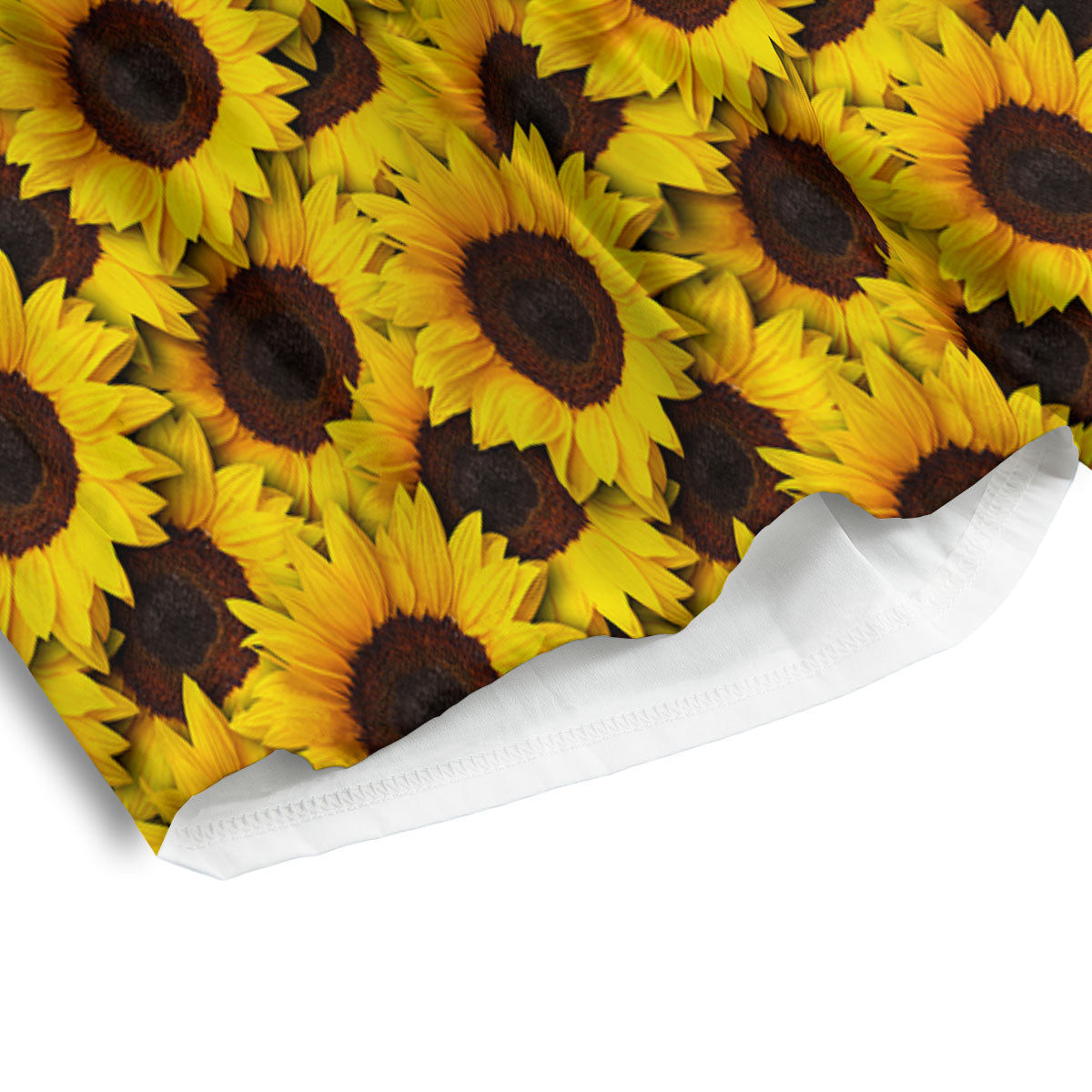 Sunflower Yellow Print Pattern Men's Athletic Shorts