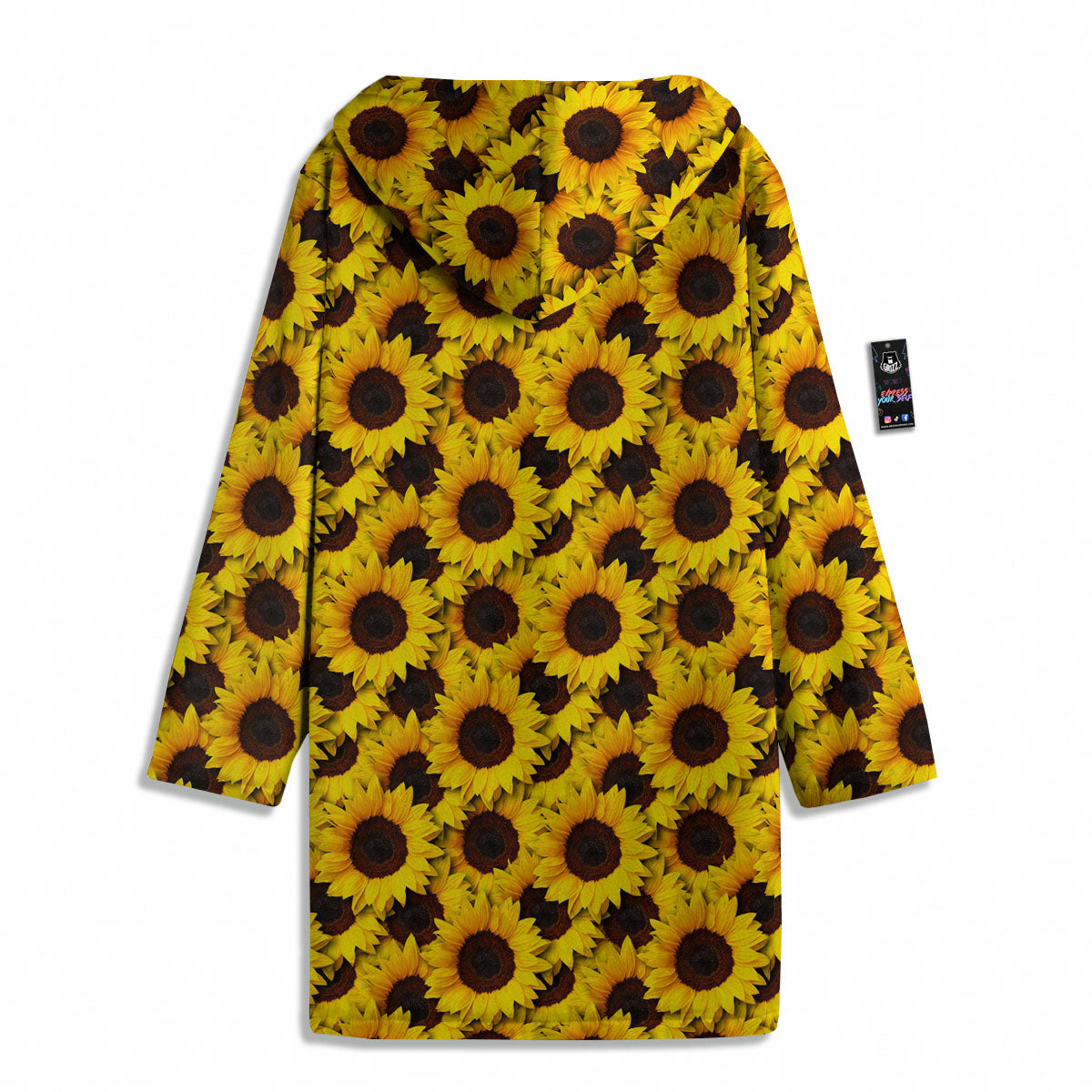 Sunflower Yellow Print Pattern Men's Windbreaker Jacket-grizzshop