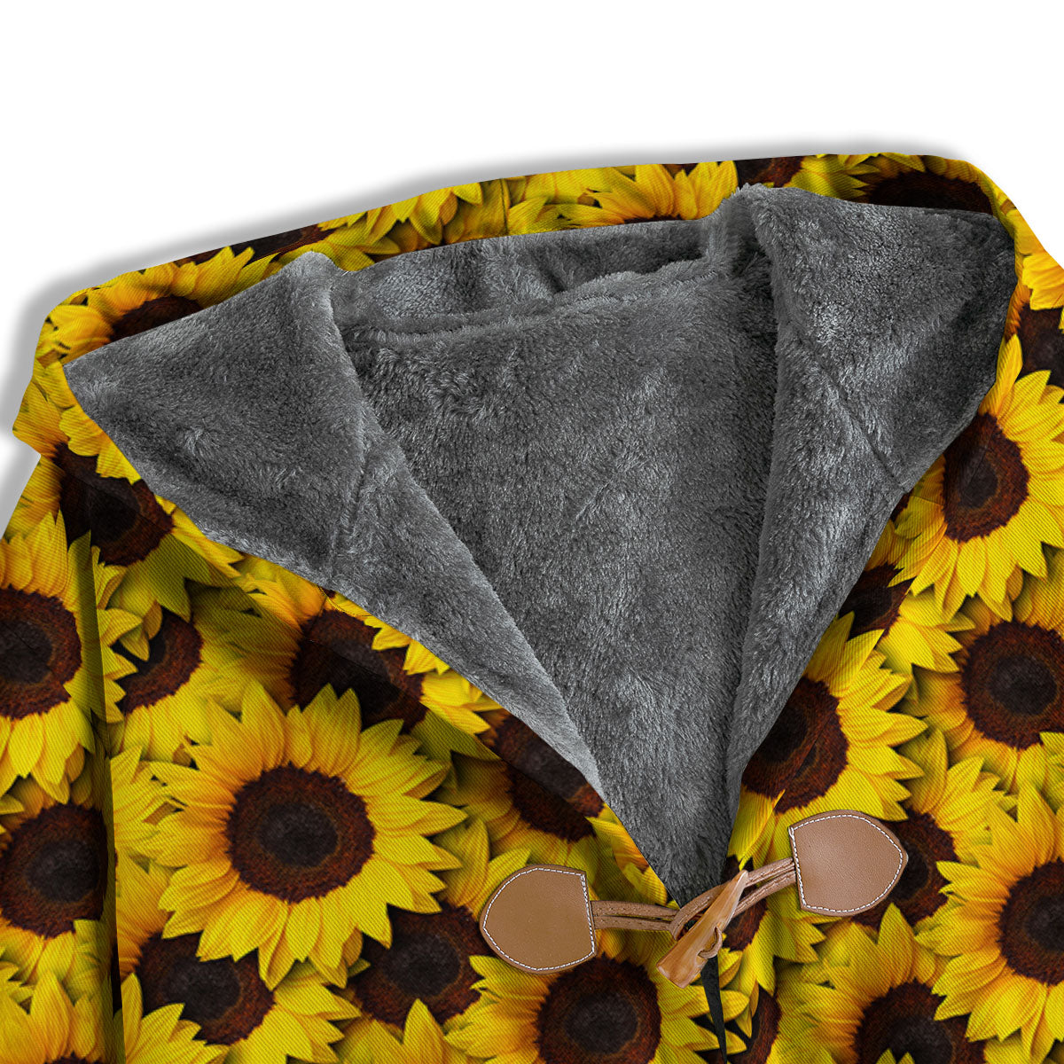 Sunflower Yellow Print Pattern Men's Windbreaker Jacket-grizzshop