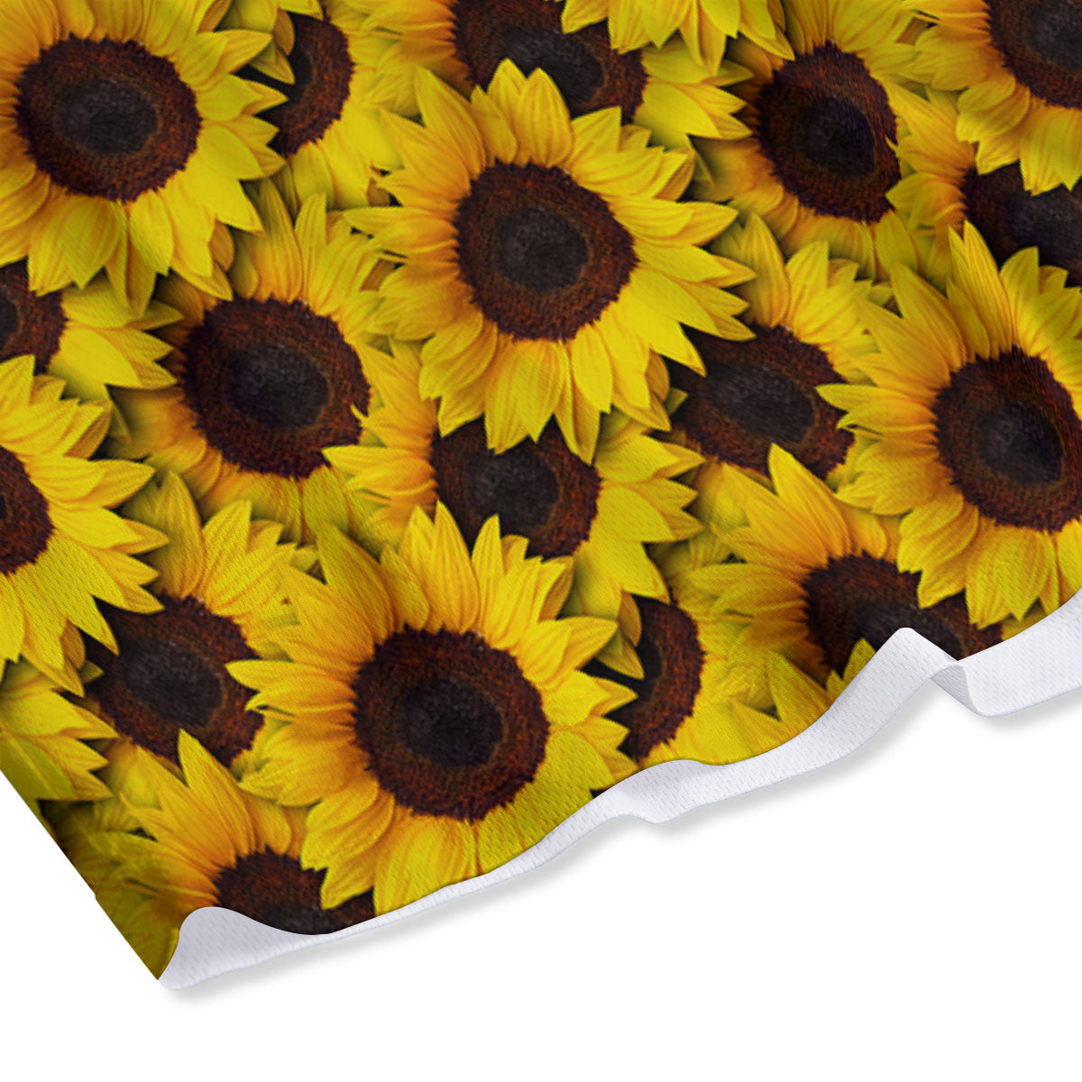 Sunflower Yellow Print Pattern Mesh Shorts