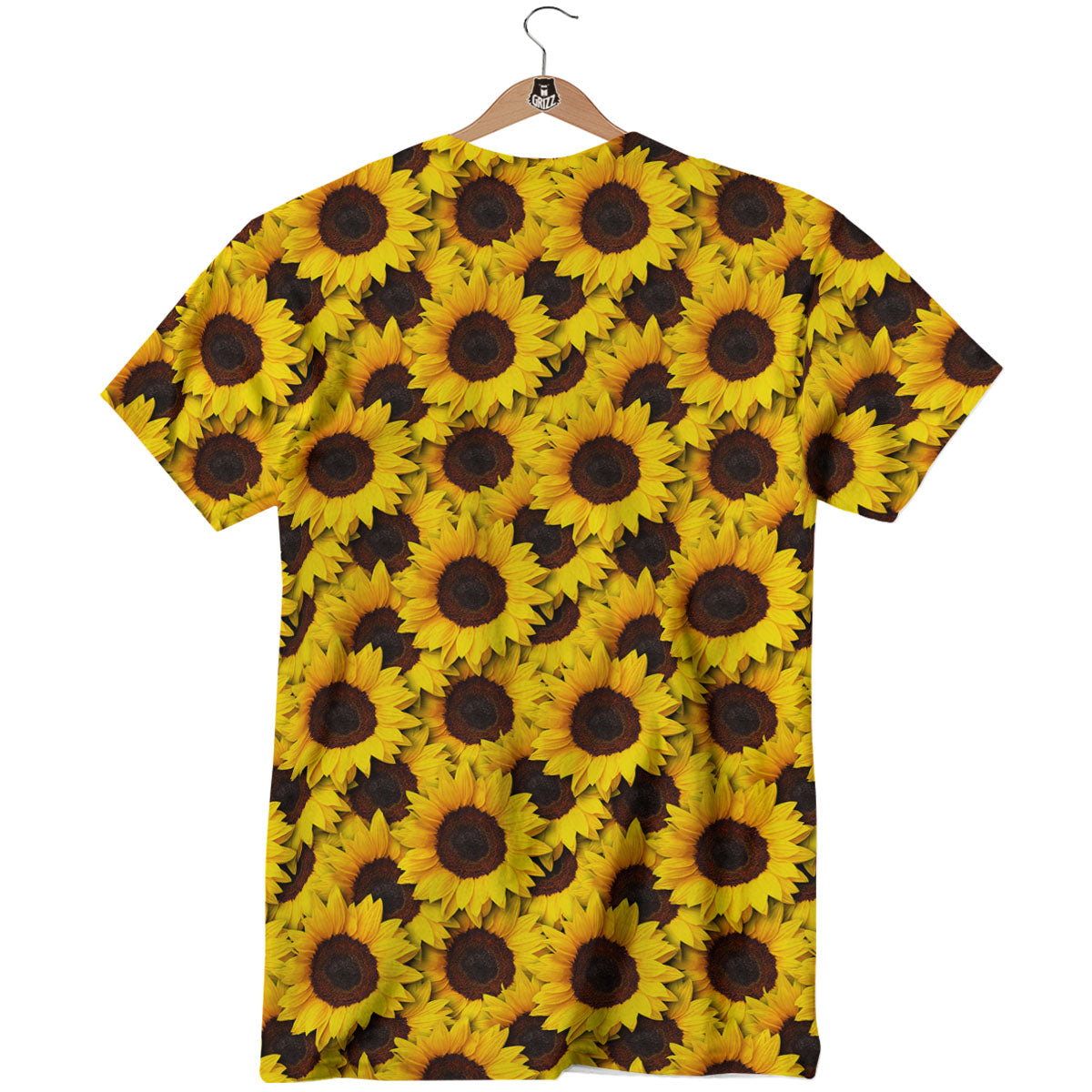 Sunflower Yellow Print Pattern T-Shirt-grizzshop