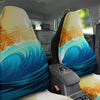 Sunrise Tropical Surfing Wave Print Car Seat Covers-grizzshop