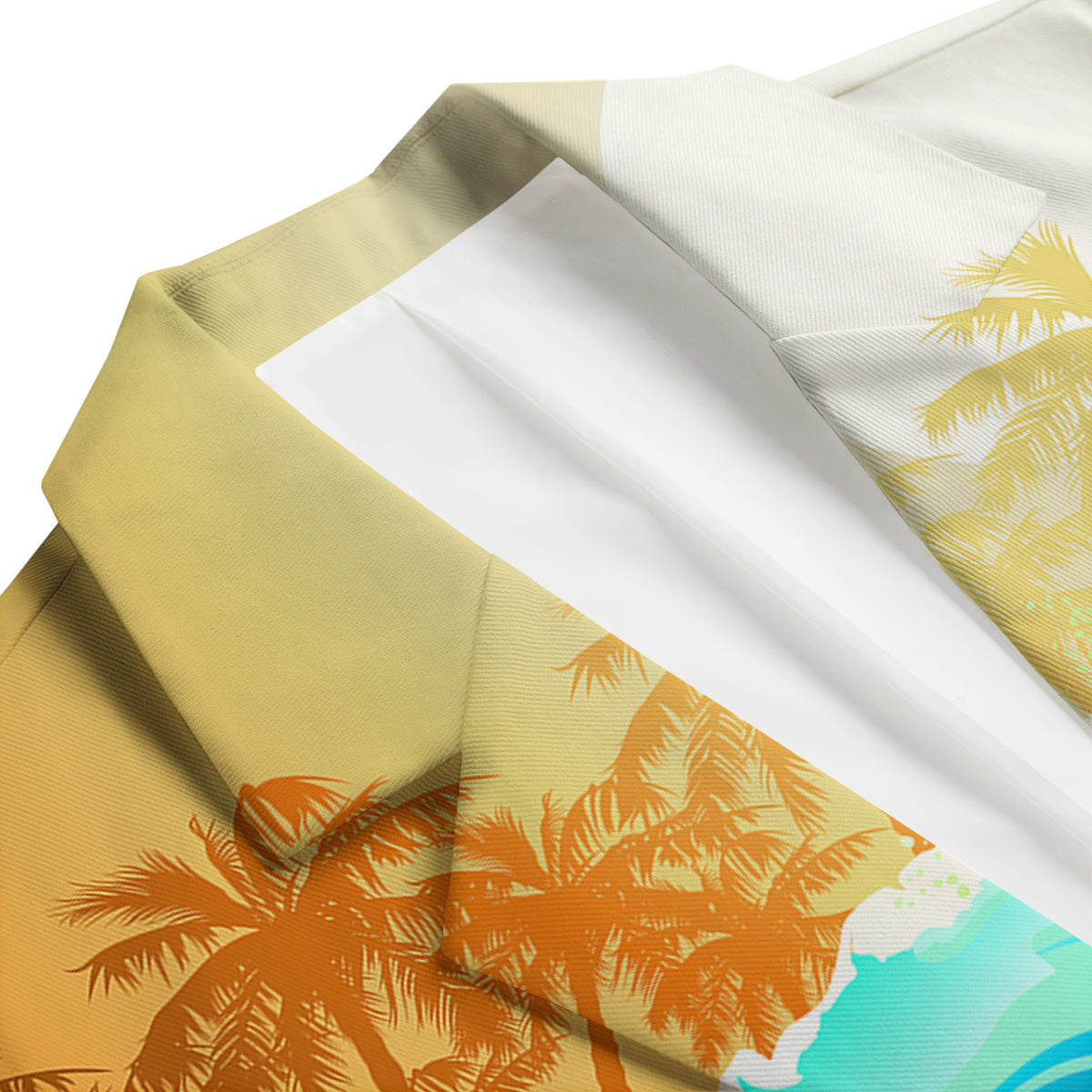 Sunrise Tropical Surfing Wave Print Men's Blazer-grizzshop