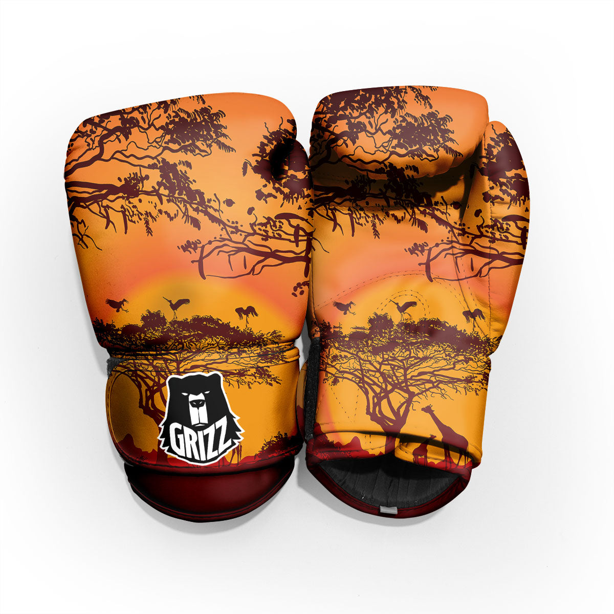 Sunset African Savanna Print Pro Boxing Glove