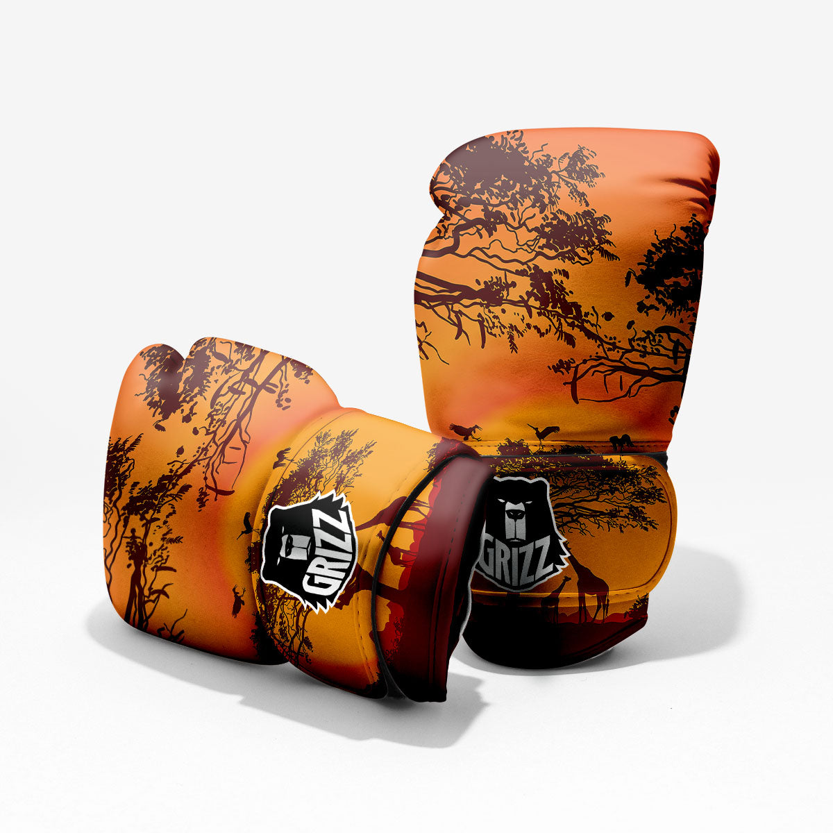 Sunset African Savanna Print Pro Boxing Glove