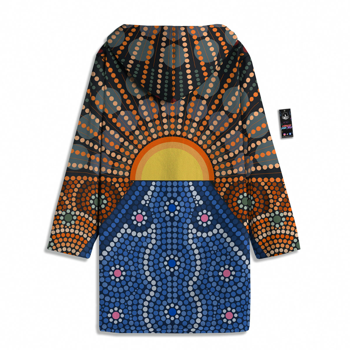 Sunset Art Aboriginal Indigenous Print Men's Windbreaker Jacket-grizzshop