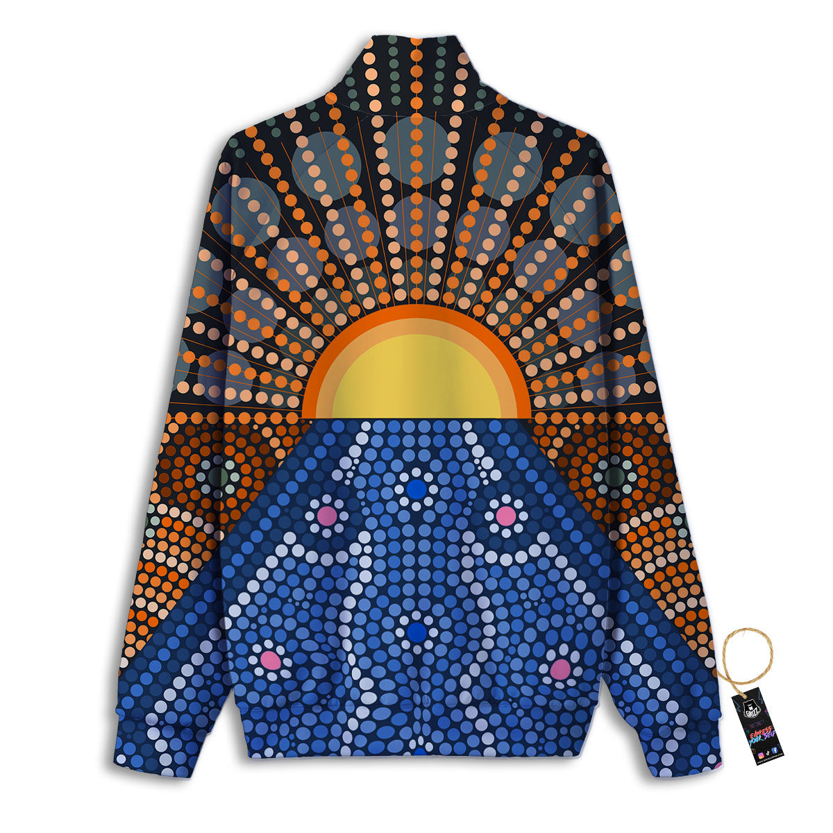 Sunset Art Aboriginal Indigenous Print Track Jacket-grizzshop