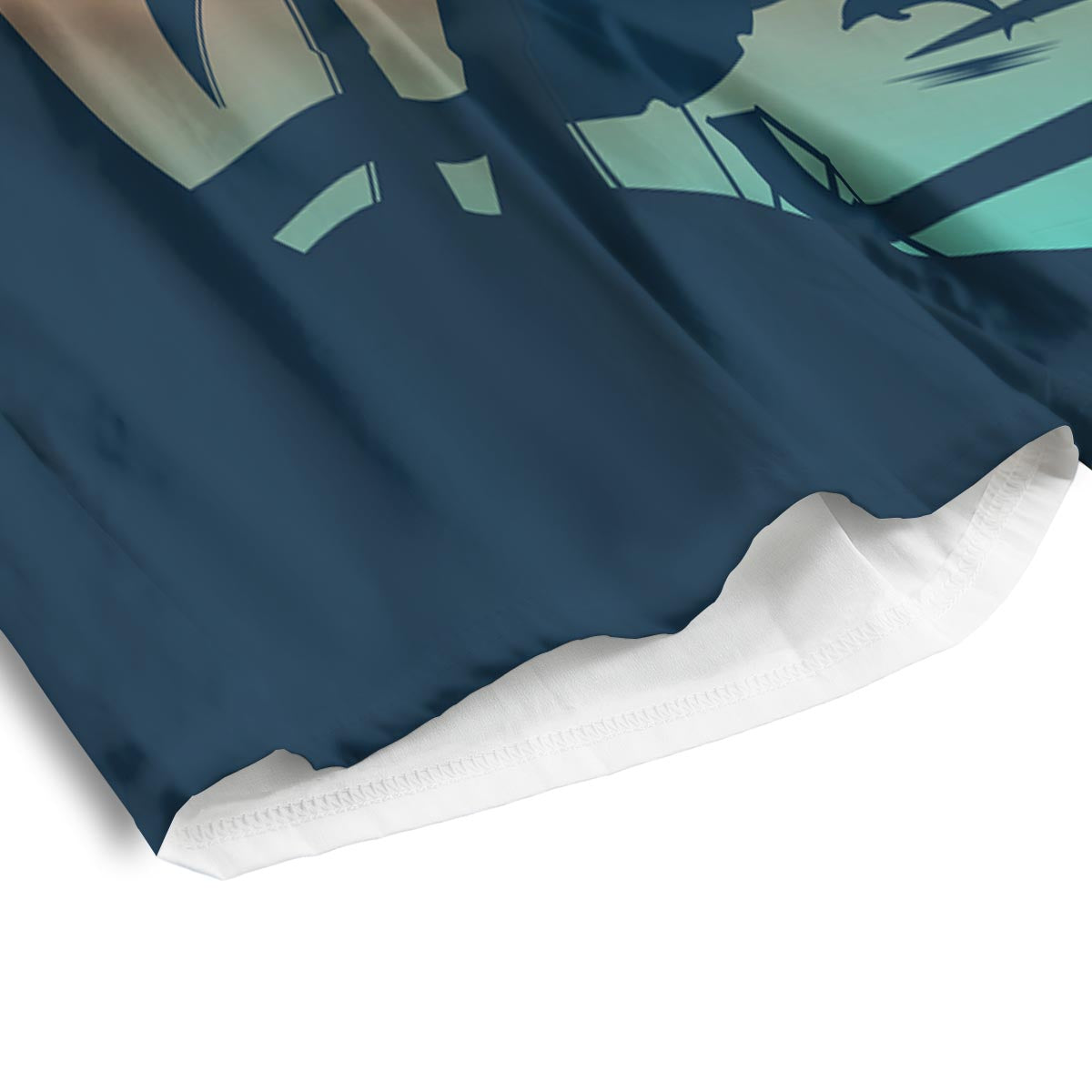Sunset Beach Tropical Print Men's Athletic Shorts