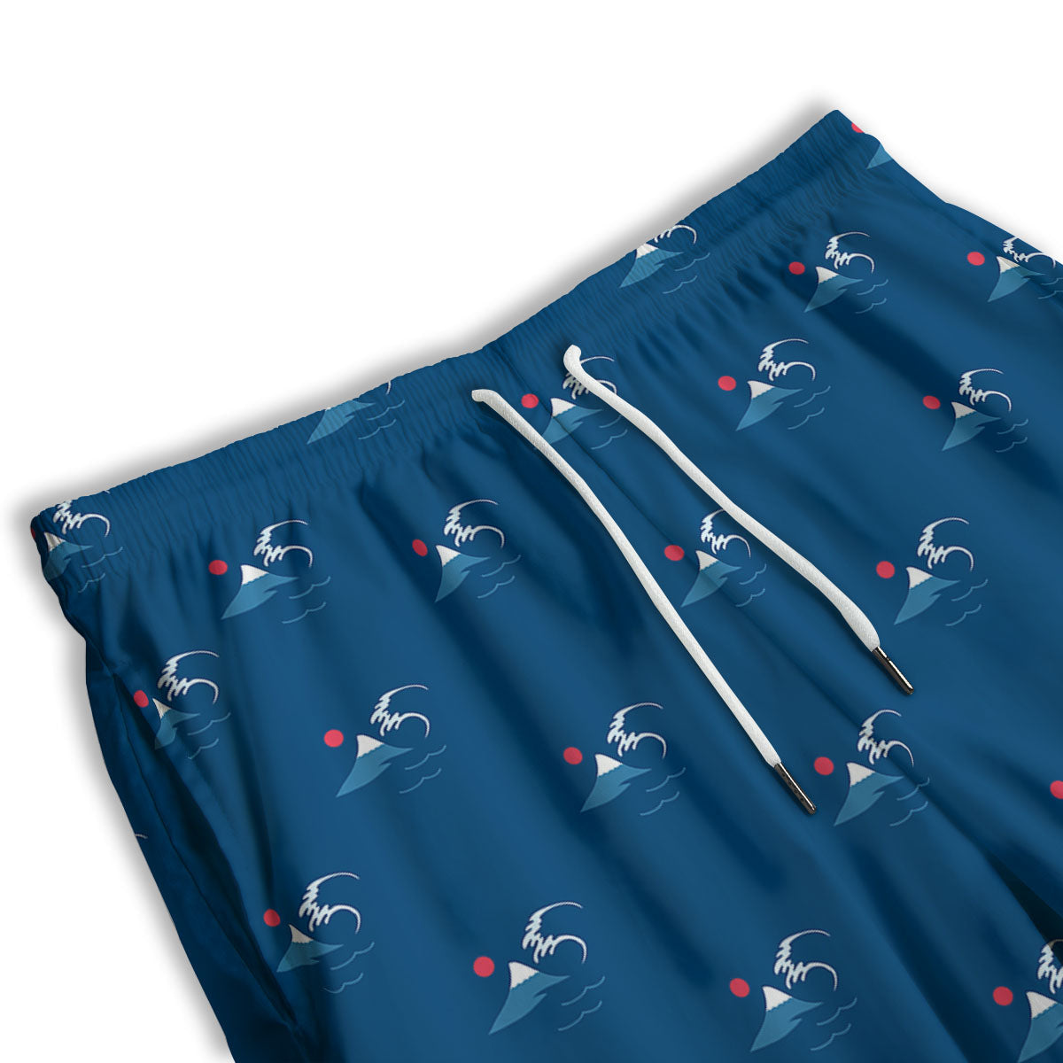 Sunset Japanese Print Pattern Men's Athletic Shorts