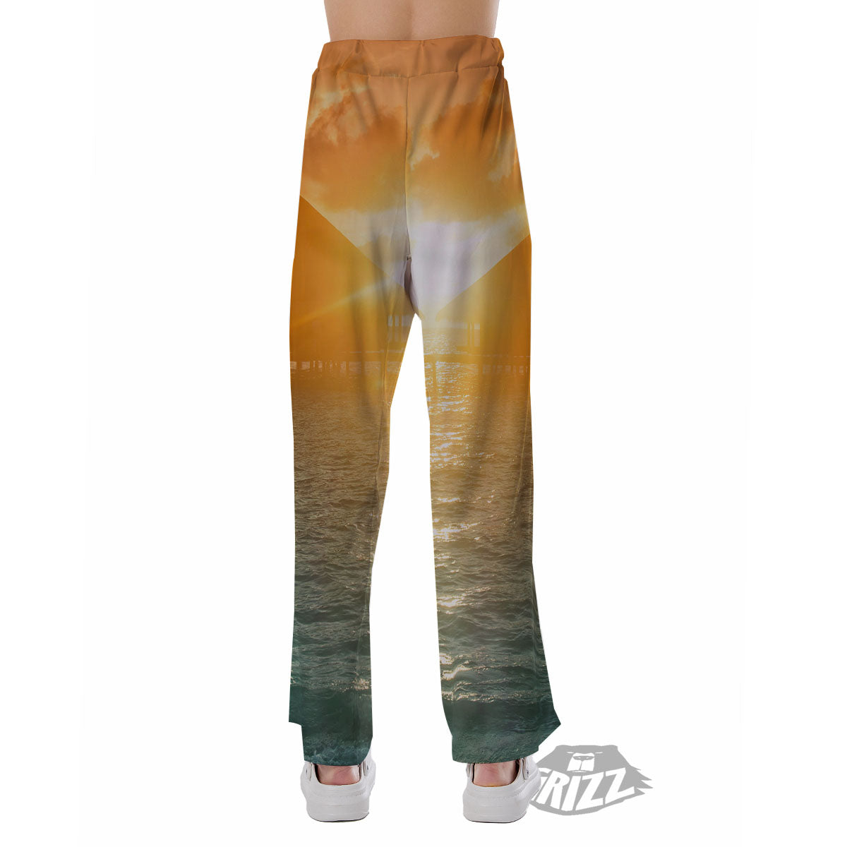 Sunset Maldives Print Pajama Pants-grizzshop