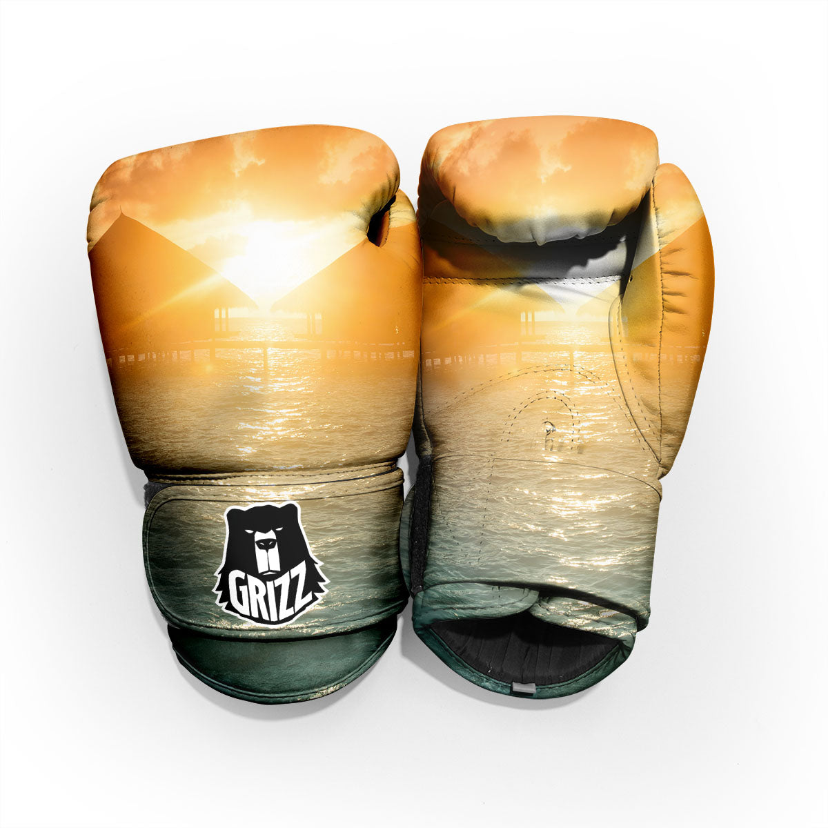 Sunset Maldives Print Pro Boxing Glove