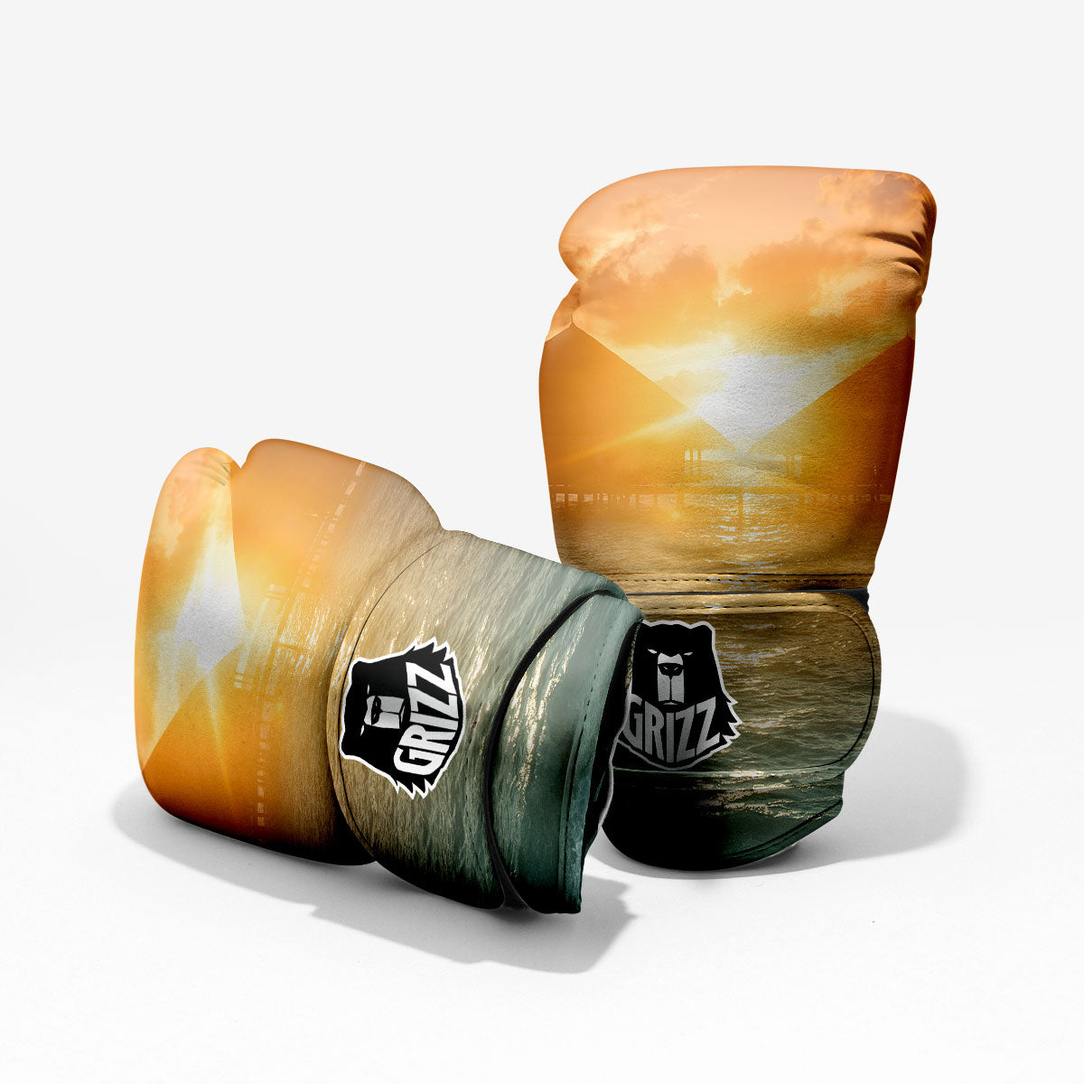Sunset Maldives Print Pro Boxing Glove