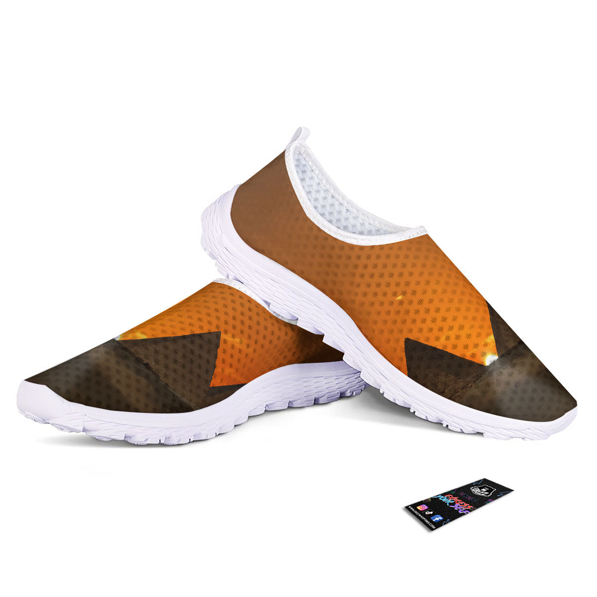 Sunset Pyramid Print Nurse Shoes-grizzshop