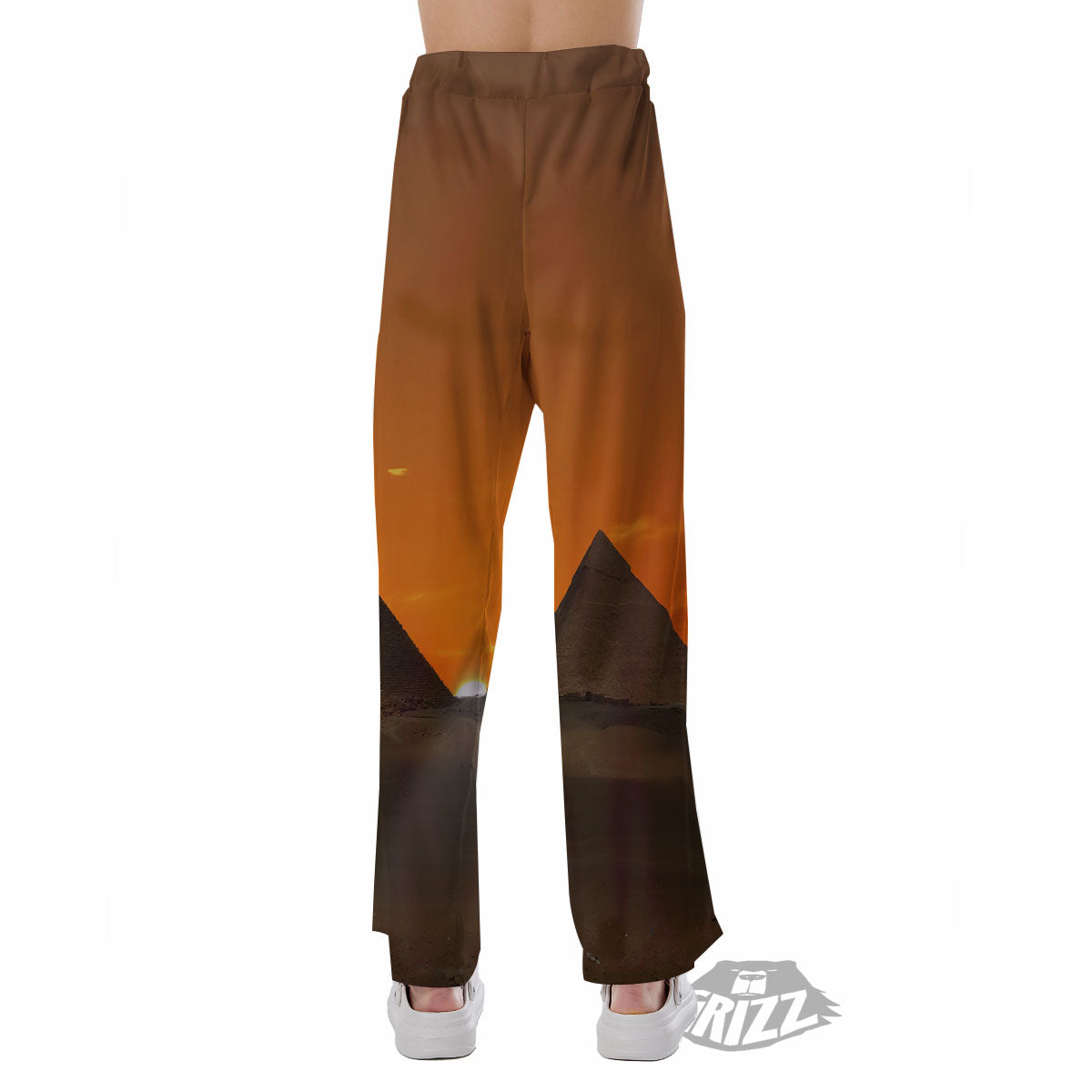 Sunset Pyramid Print Pajama Pants-grizzshop