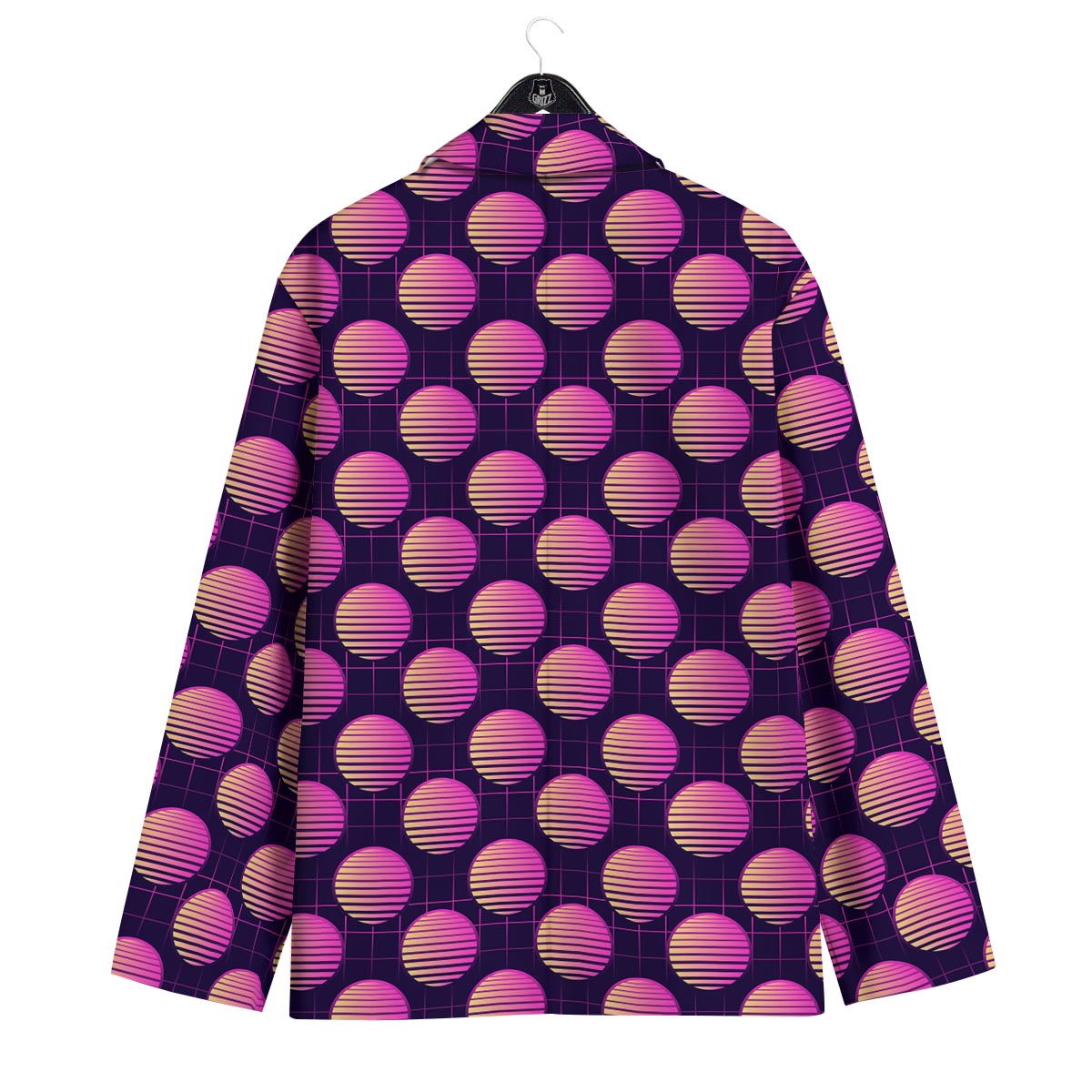 Sunset Retrowave Print Pattern Men's Sport Coat-grizzshop