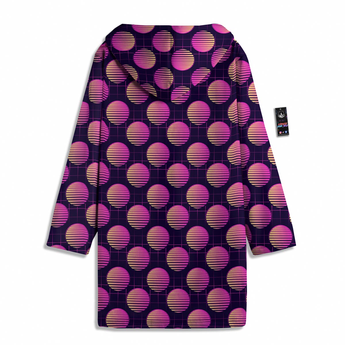 Sunset Retrowave Print Pattern Men's Windbreaker Jacket-grizzshop