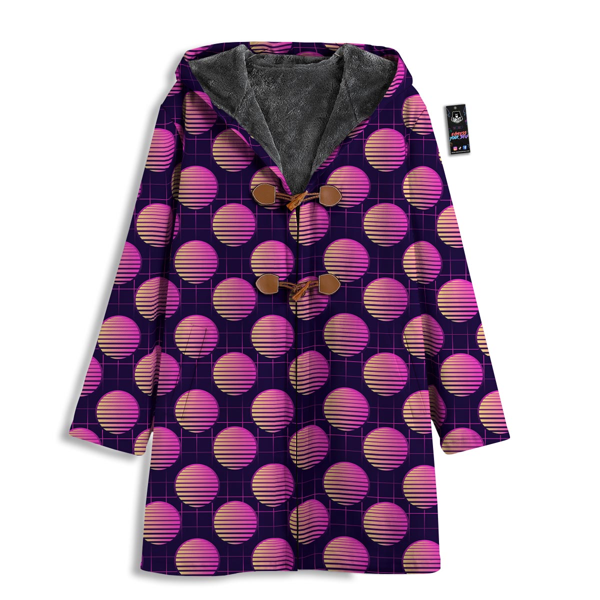 Sunset Retrowave Print Pattern Men's Windbreaker Jacket-grizzshop