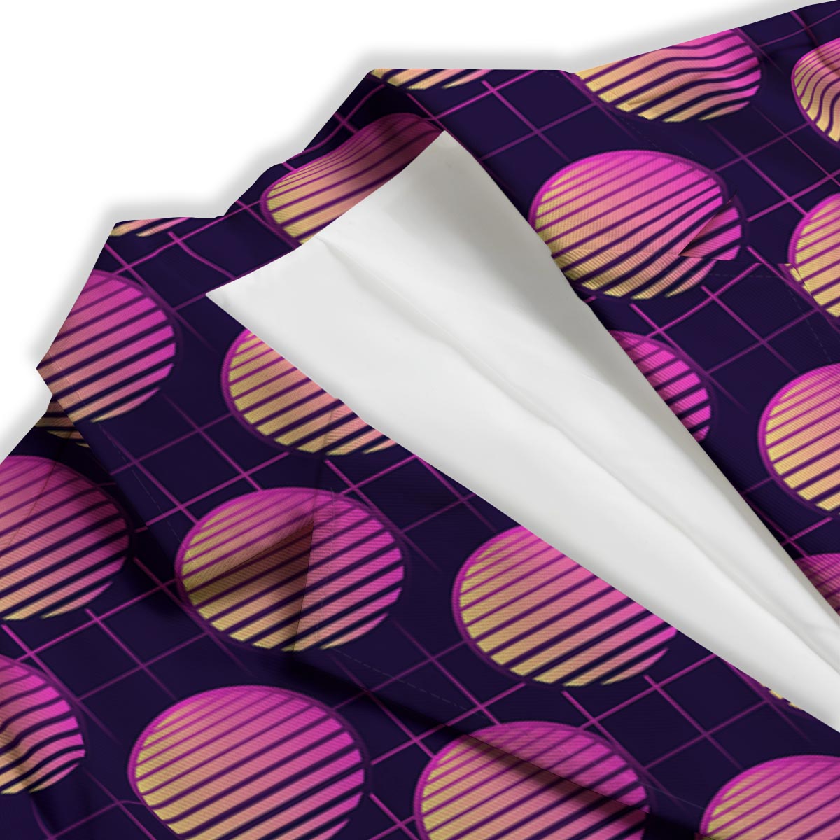 Sunset Retrowave Print Pattern Women's Blazer-grizzshop