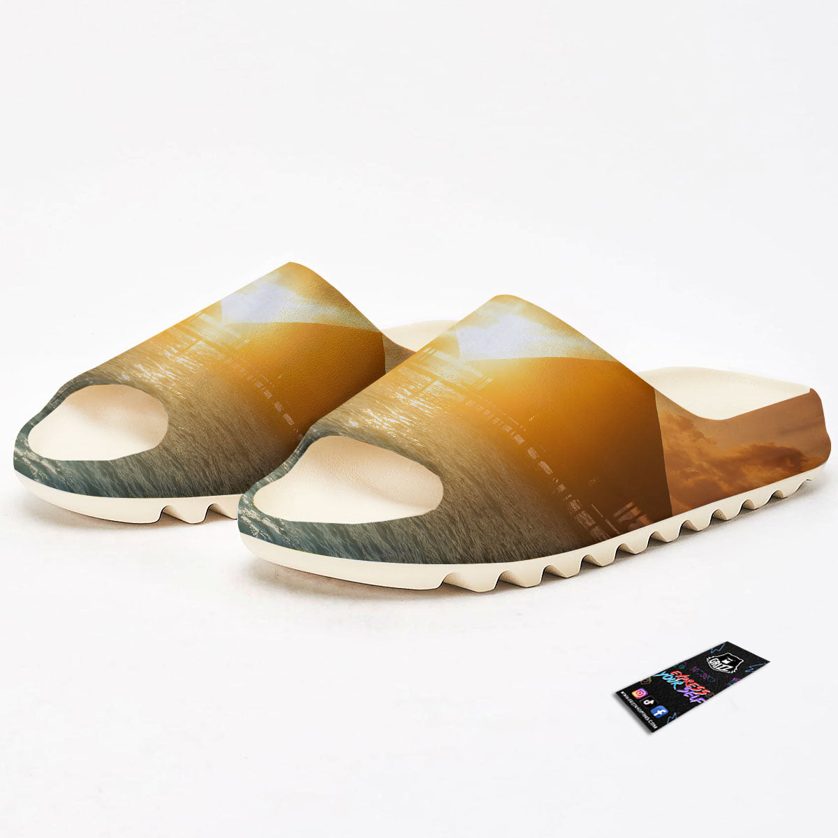 Sunset Maldives Print Sandals-grizzshop